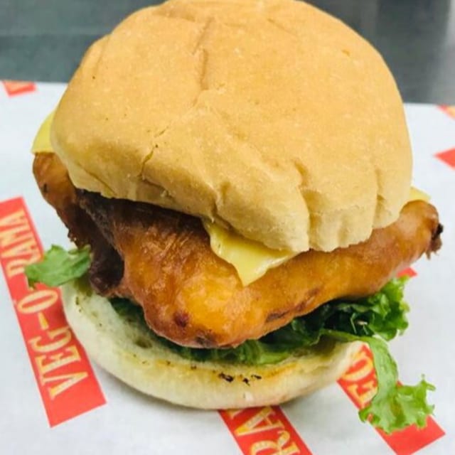 Curd (Paneer) Burger.